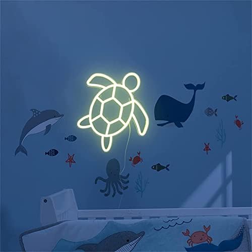 DVTEL deniz kaplumbağası şekilli LEDneon burcu Led modelleme ışık aydınlık harfler tabela akrilik Panel Neon dekoratif