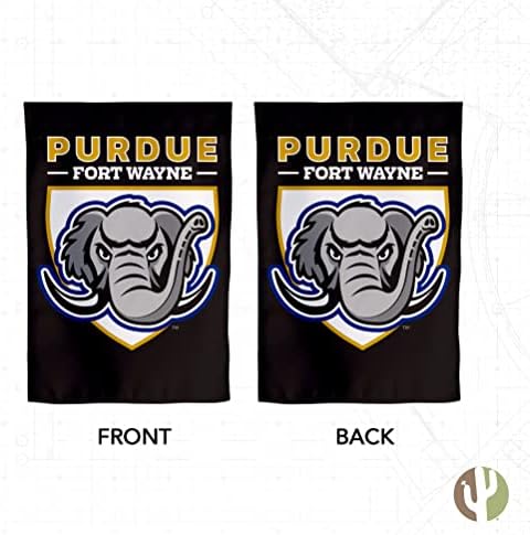 Purdue Üniversitesi Fort Wayne Bahçe Bayrağı Mastodonlar Afiş %100 Polyester (Tasarım 1)