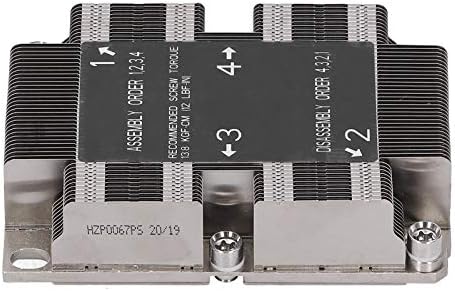 GOWENİC CPU ısı emici LGA 3647-0 1U X11, FCLGA3647‑0'ı ve Intel Xeon ölçeklenebilir işlemcinin CPU soketini, Purley