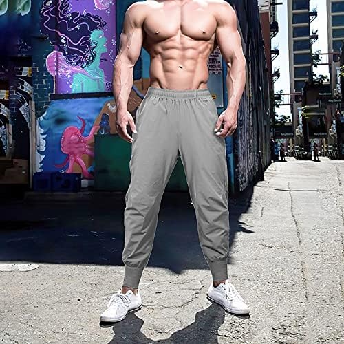 MIASHUI ve Yoga Pantolon Düz Renk Pürüzsüz Kurulu spor pantolon erkek fitness pantolonları Yaz İnce Gevşek Çabuk Kuruyan