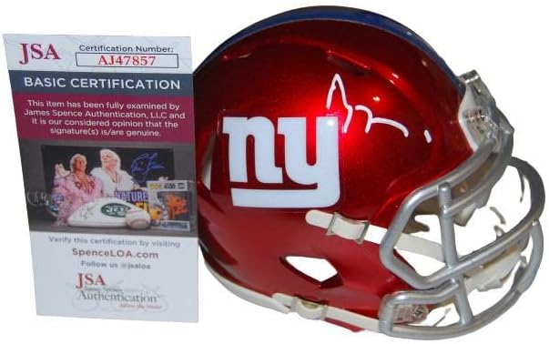 BRİAN DABOLL imzalı (NEW YORK GİANTS) Flaş mini futbol kaskı JSA COA AJ47857 İmzalı NFL Kaskları