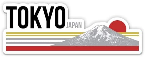 Tokyo Japonya-3 vinil yapışkan - Araba Laptop için Su Şişesi Telefon-Su Geçirmez Çıkartma