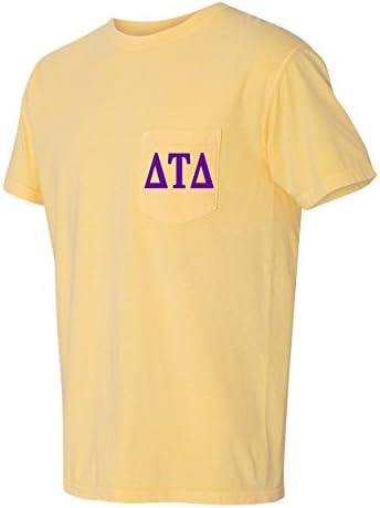 Delta Tau Delta Kardeşlik Konfor Renkler Cep T-Shirt