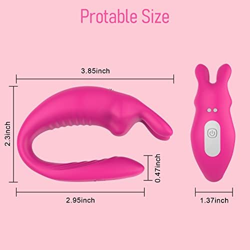 App Uzaktan Kumanda Giyilebilir Klitoral G Spot Vibratör Kadınlar için, Külot Çiftler Vibratör ile 12 Titreşimler,