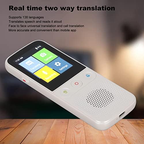 T10 PRO Dil Çevirmen Cihazı WiFi ve Çevrimdışı Çeviri 137 Dil Seyahat için Gerçek Zamanlı Akıllı Çevirmen (Siyah)