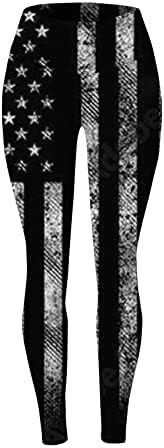 Kadınlar için kısa İç Çamaşırı Bağımsızlık Günü kadınlar için Amerikan 4 Temmuz Tayt Baskı Pantolon Cilt Tonu için