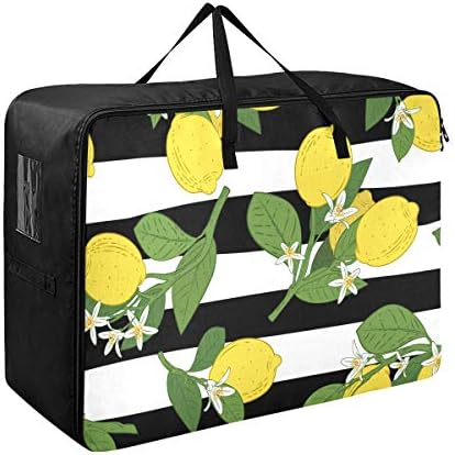 Yatak altı Büyük Kapasiteli saklama çantası-Yaz Meyve Limon Portakal Yorgan Giyim Organizatör Dekorasyon Katlanır