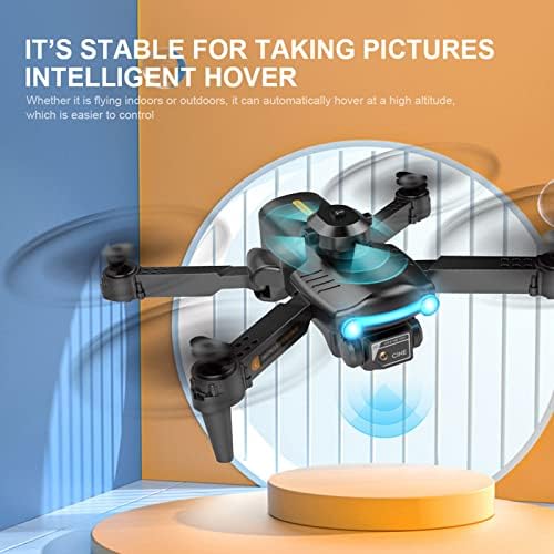 Katlanabilir Drone,Çift 1080P WiFi Kameralı Hafif ve Katlanabilir Mini Kamera Drone Akıllı Modlar, Pilli Hareket Kontrolü